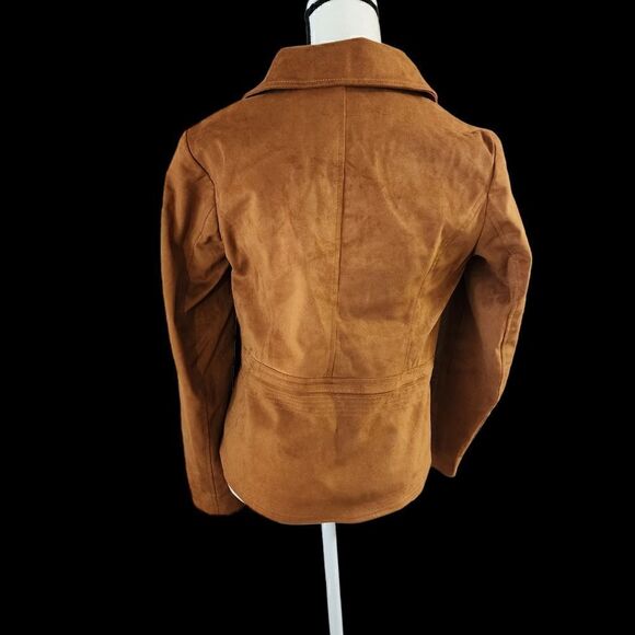 Bagatelle camel suede moto jacket - Picture 6 of 14